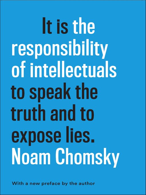 Title details for The Responsibility of Intellectuals by Noam Chomsky - Available